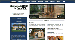 Desktop Screenshot of charpenteriedelours.fr